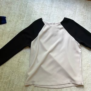 JCREW silk baseball blouse